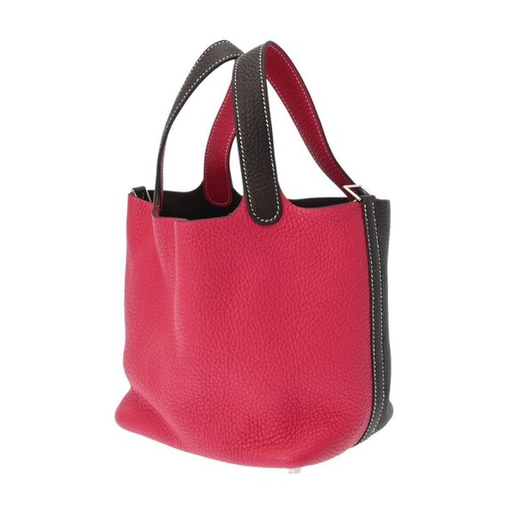 HERMES Picotan Lock PM Rouge sellier/Framboise hand bag - Picture 1 of 10